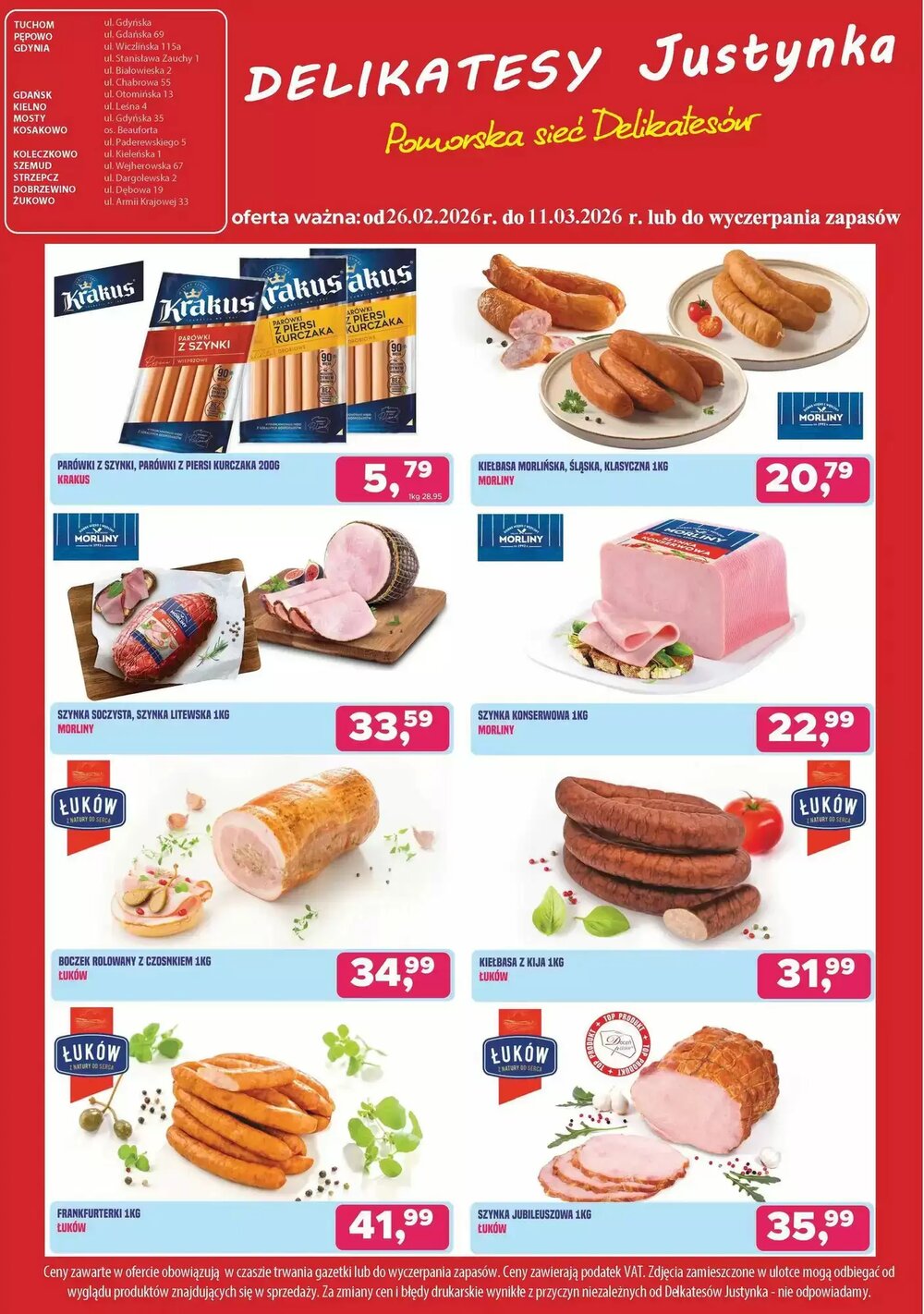 Gazetka promocyjna Delikatesy Justynka  ważna od 26.02.2026 - Strona 6.
