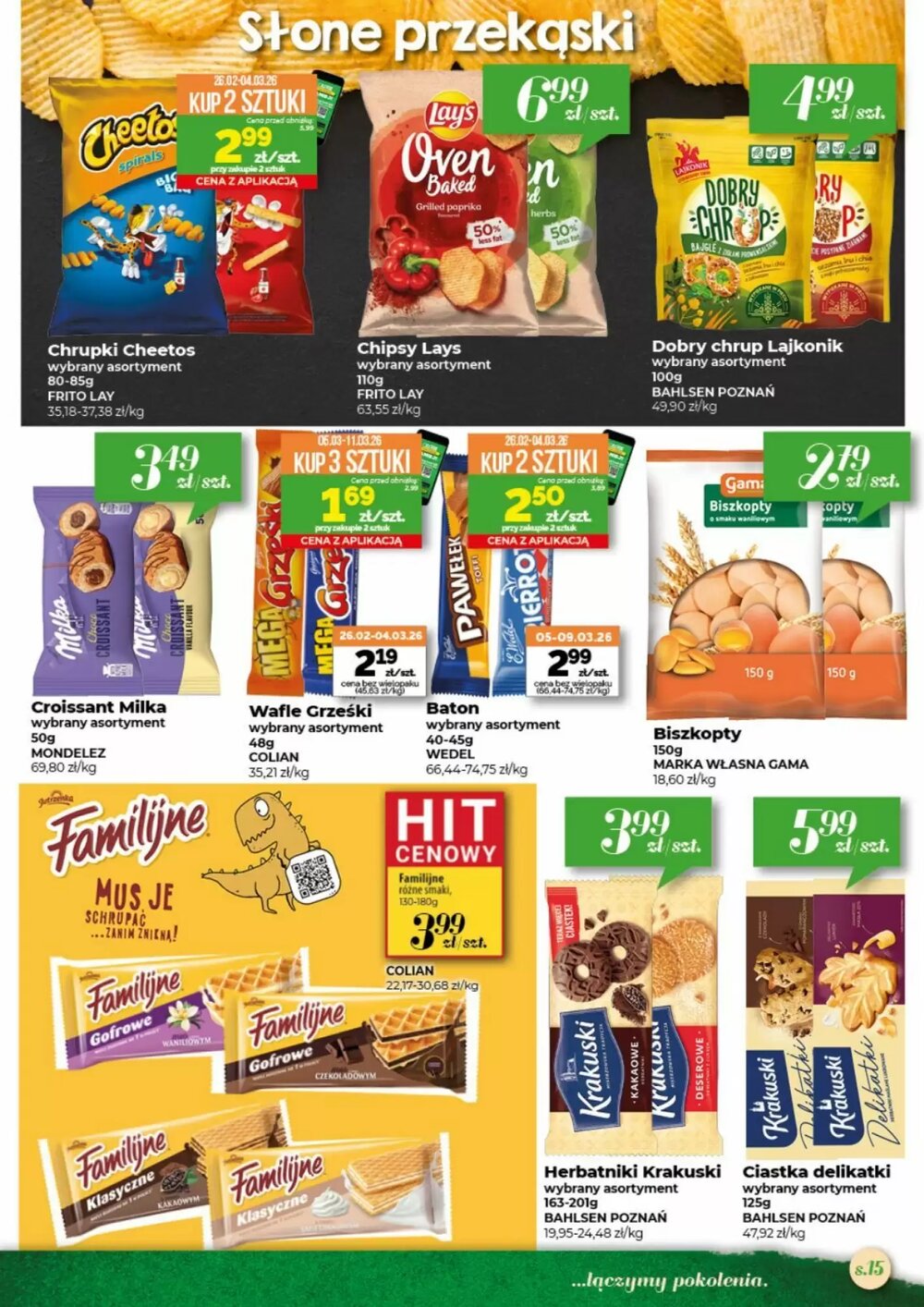 Gazetka promocyjna Społem  ważna od 26.02.2026 - Strona 15.
