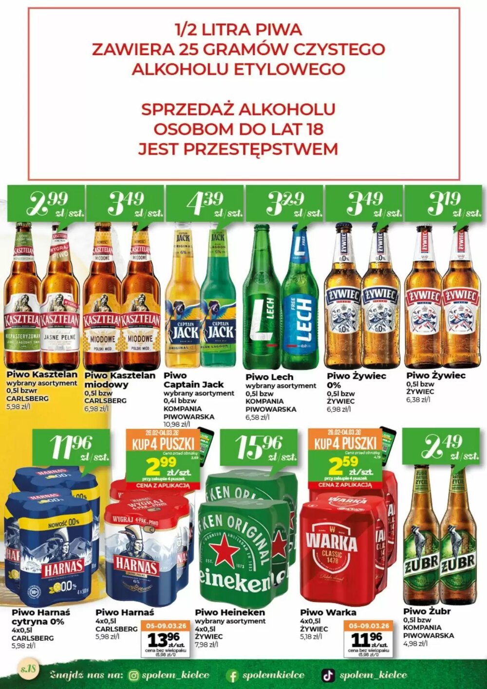 Gazetka promocyjna Społem  ważna od 26.02.2026 - Strona 18.