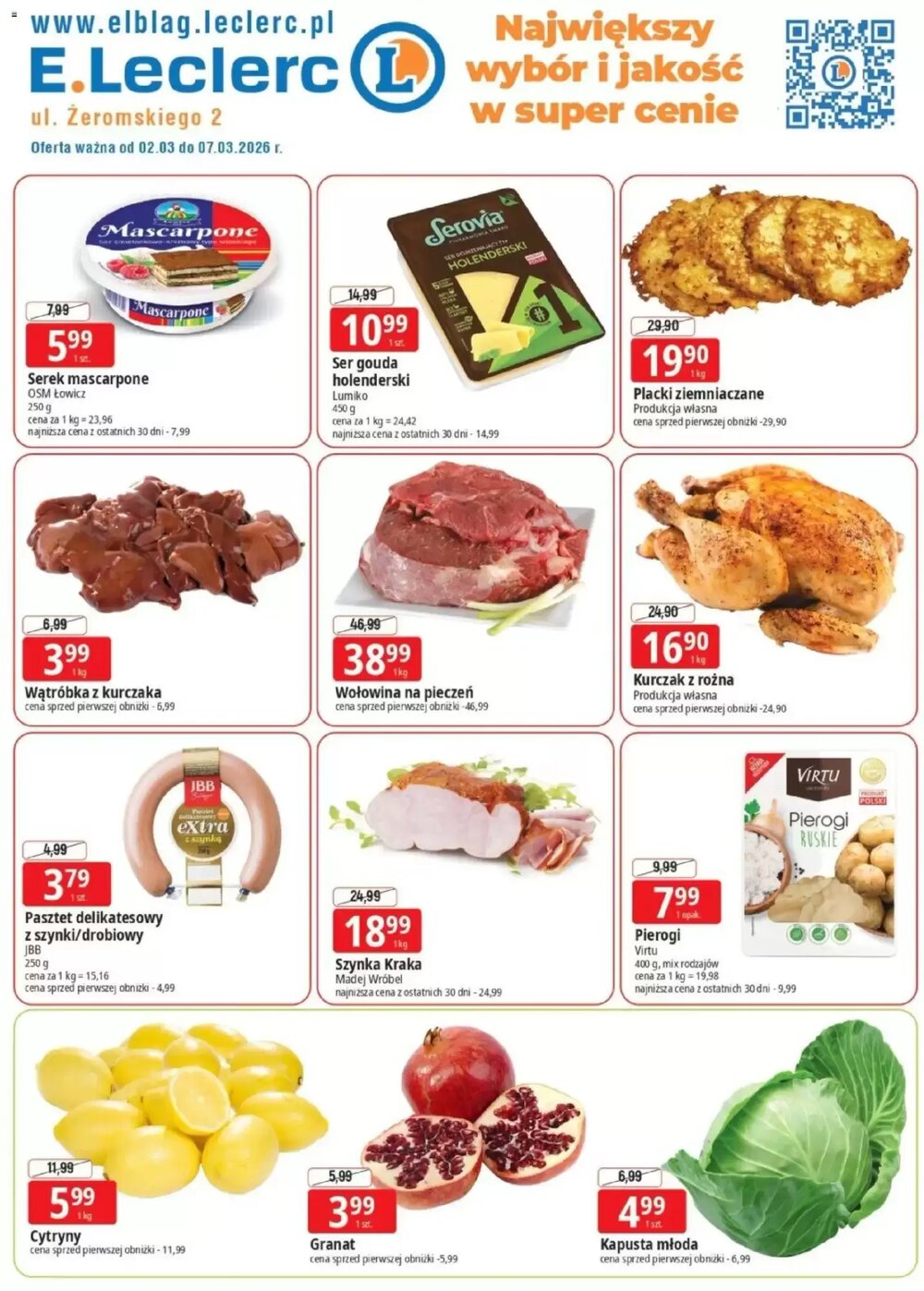 Gazetka promocyjna E.Leclerc  ważna od 02.03.2026 - Strona 1.