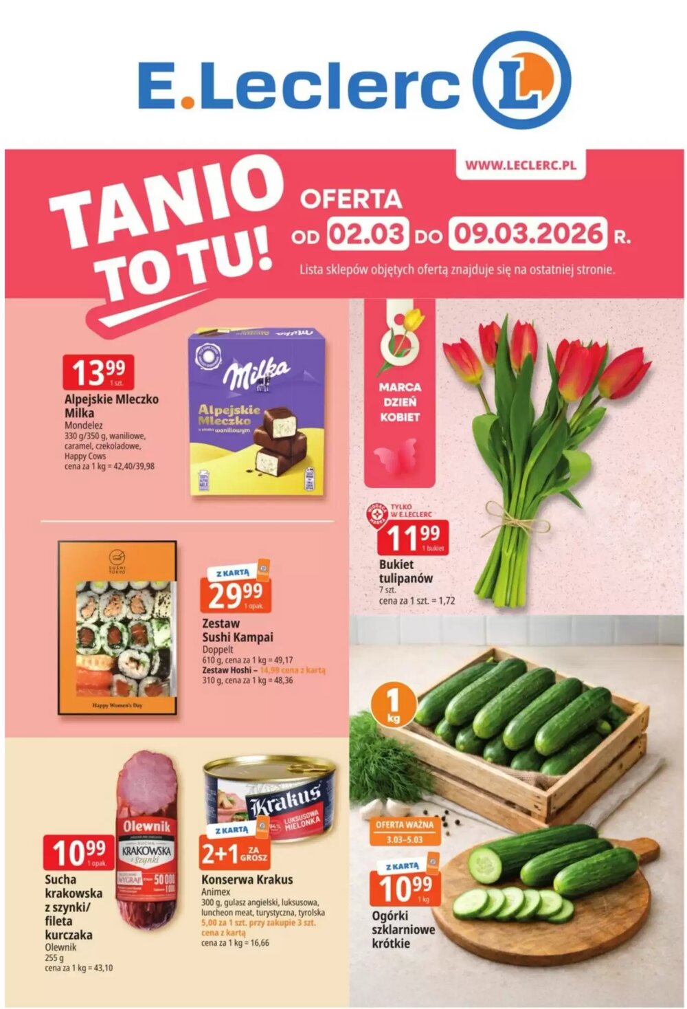Gazetka promocyjna E.Leclerc  ważna od 02.03.2026 - Strona 1.
