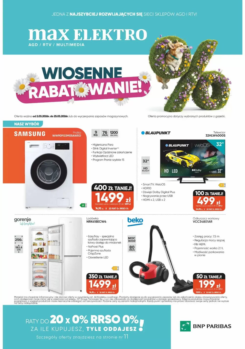 Gazetka promocyjna Max Elektro  ważna od 02.03.2026 - Strona 1.