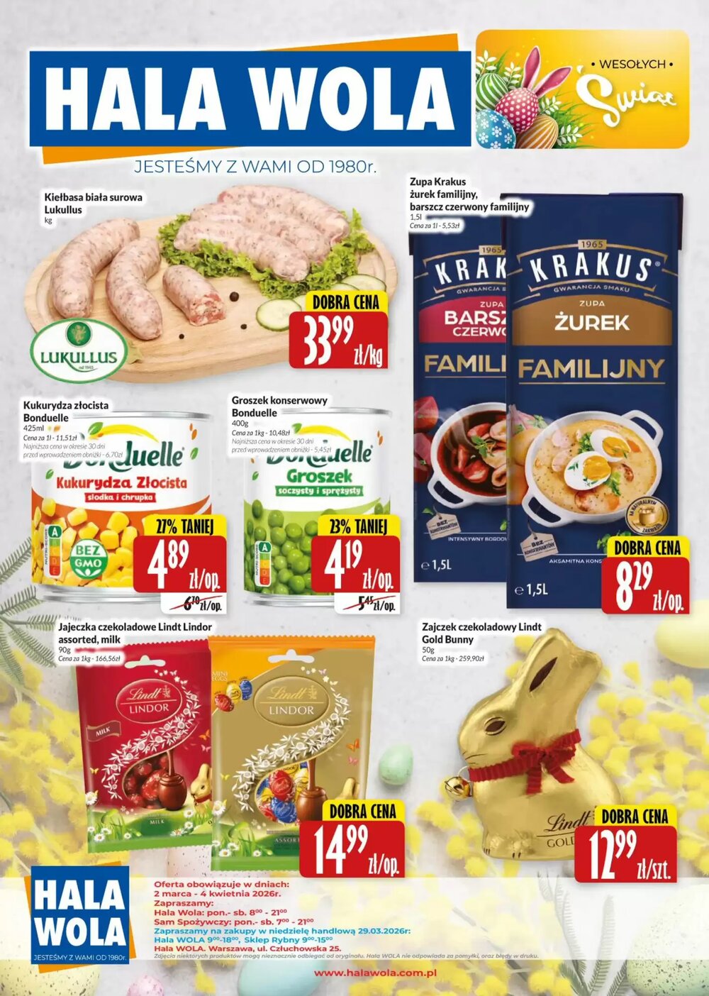 Gazetka promocyjna Hala Wola  ważna od 02.03.2026 - Strona 1.