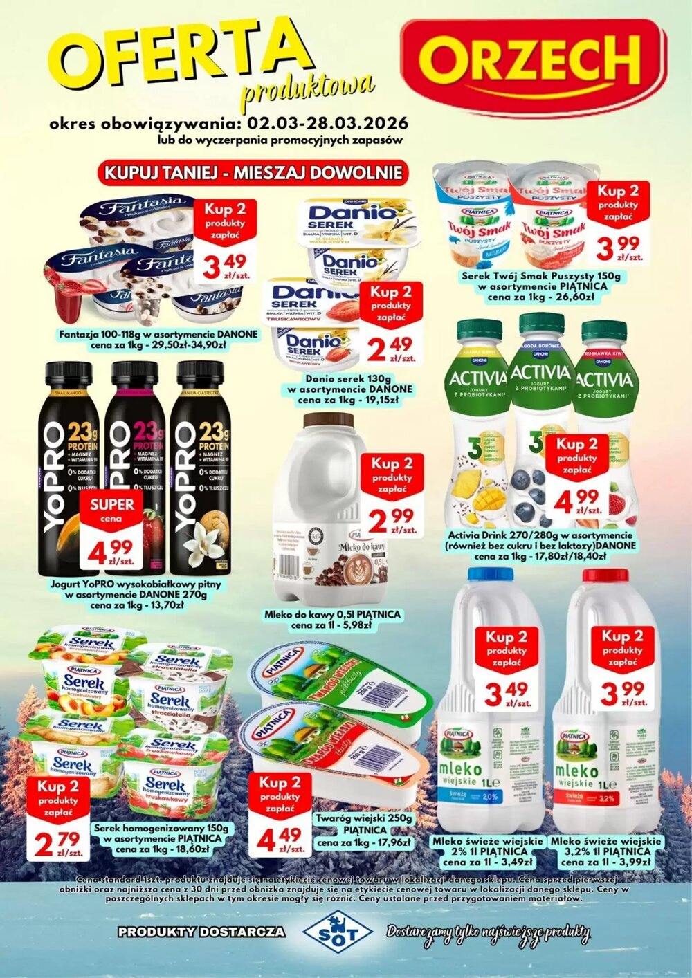 Gazetka promocyjna Orzech  ważna od 02.03.2026 - Strona 1.