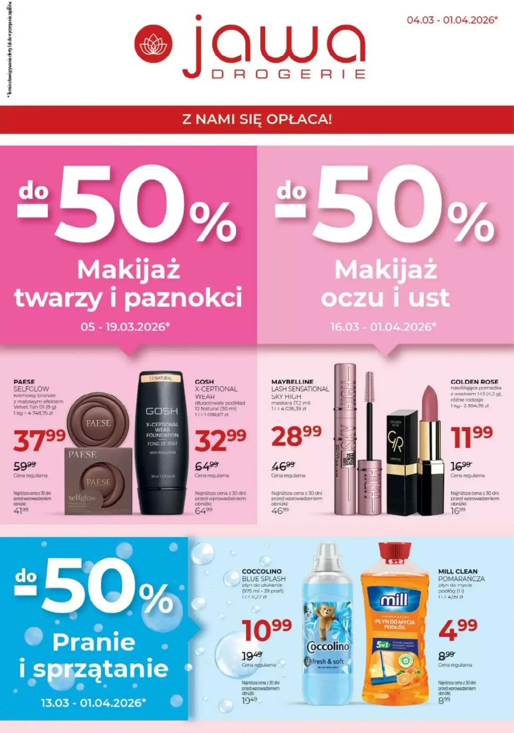 Gazetka promocyjna Jawa Drogerie  ważna od 04.03.2026 - Strona 1.