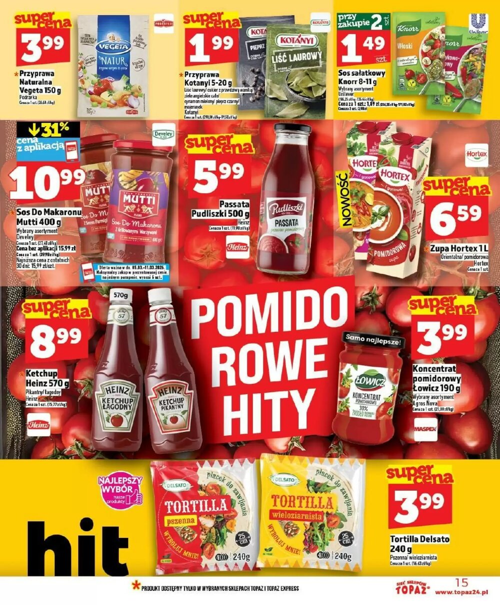 Gazetka promocyjna Topaz  ważna od 05.03.2026 - Strona 15.