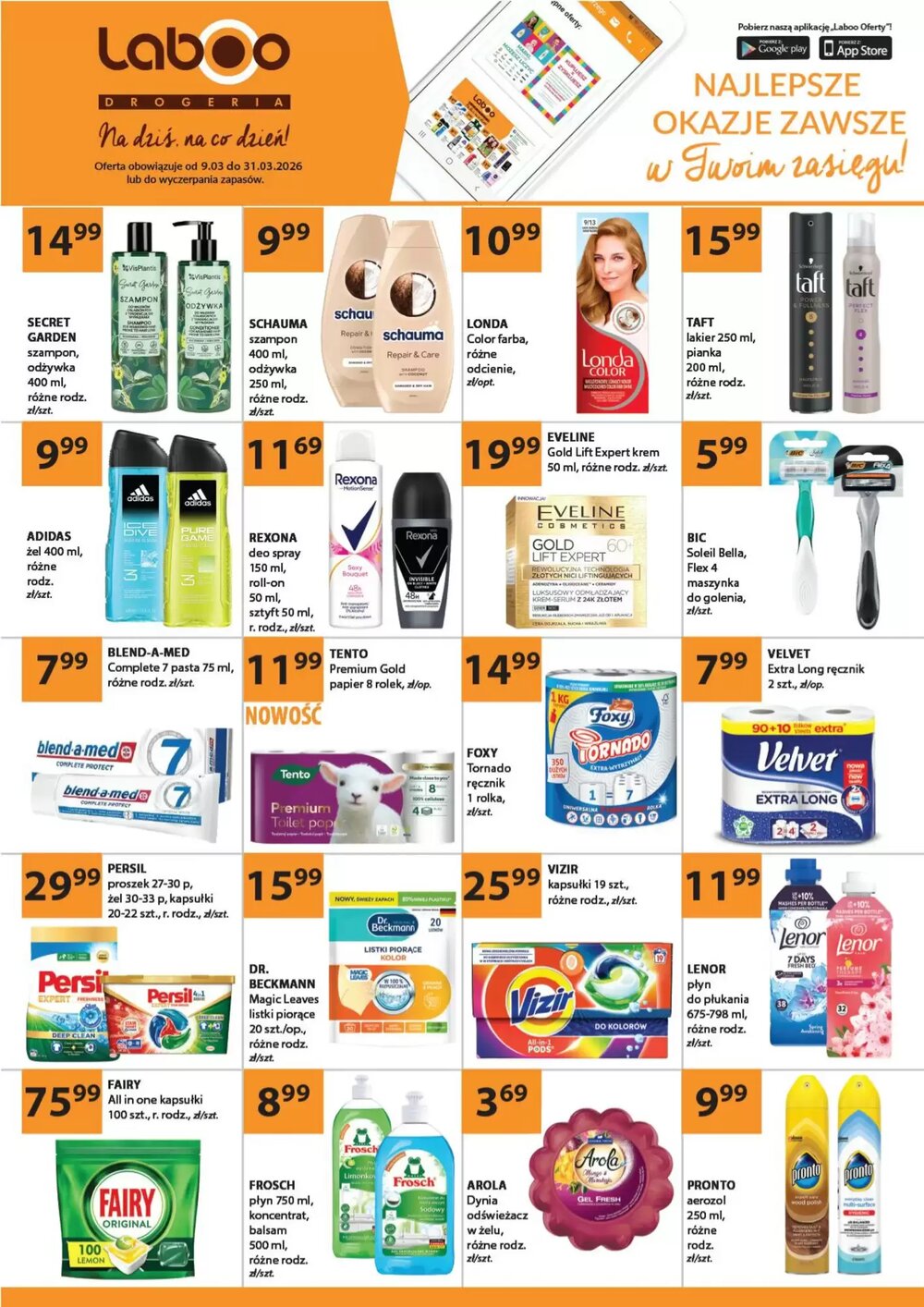 Gazetka promocyjna Drogerie Laboo  ważna od 09.03.2026 - Strona 1.
