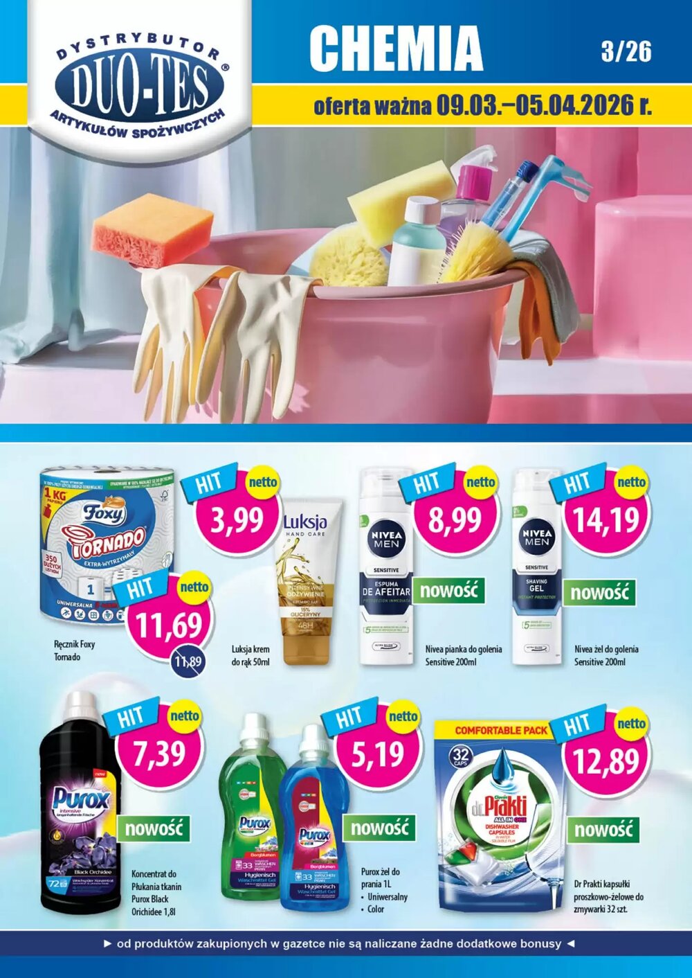 Gazetka promocyjna DUO-TES  ważna od 09.03.2026 - Strona 1.