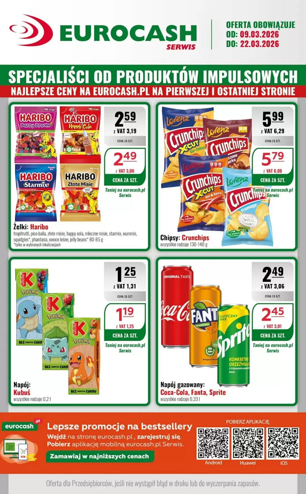 Gazetka promocyjna Eurocash  ważna od 09.03.2026 - Strona 1.