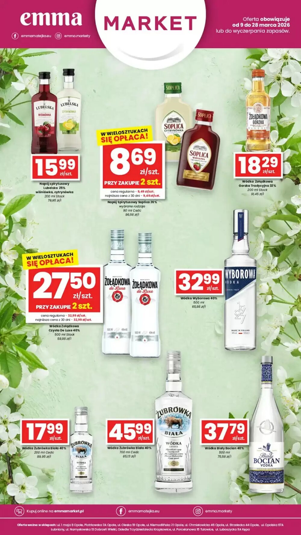 Gazetka promocyjna EMMA market  ważna od 09.03.2026 - Strona 1.
