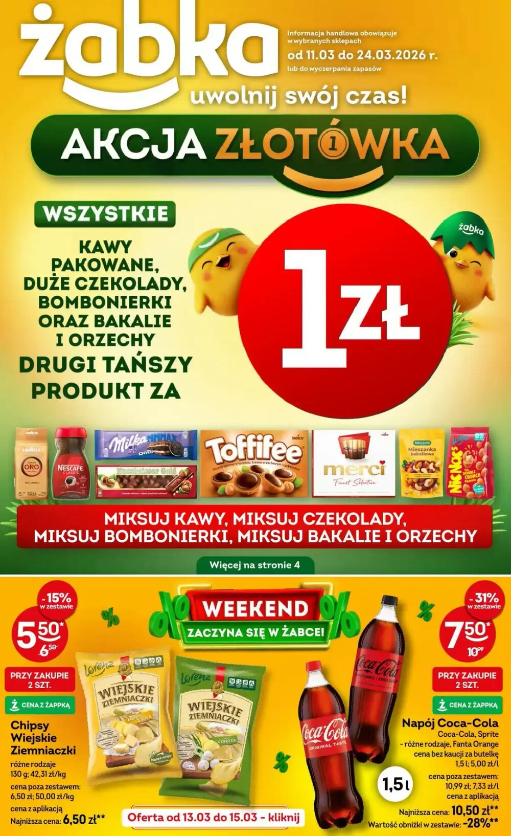 Gazetka promocyjna Żabka  ważna od 11.03.2026 - Strona 1.