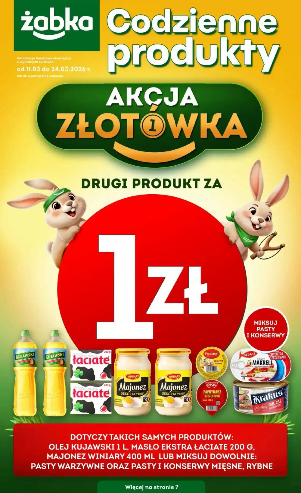 Gazetka promocyjna Żabka  ważna od 11.03.2026 - Strona 1.