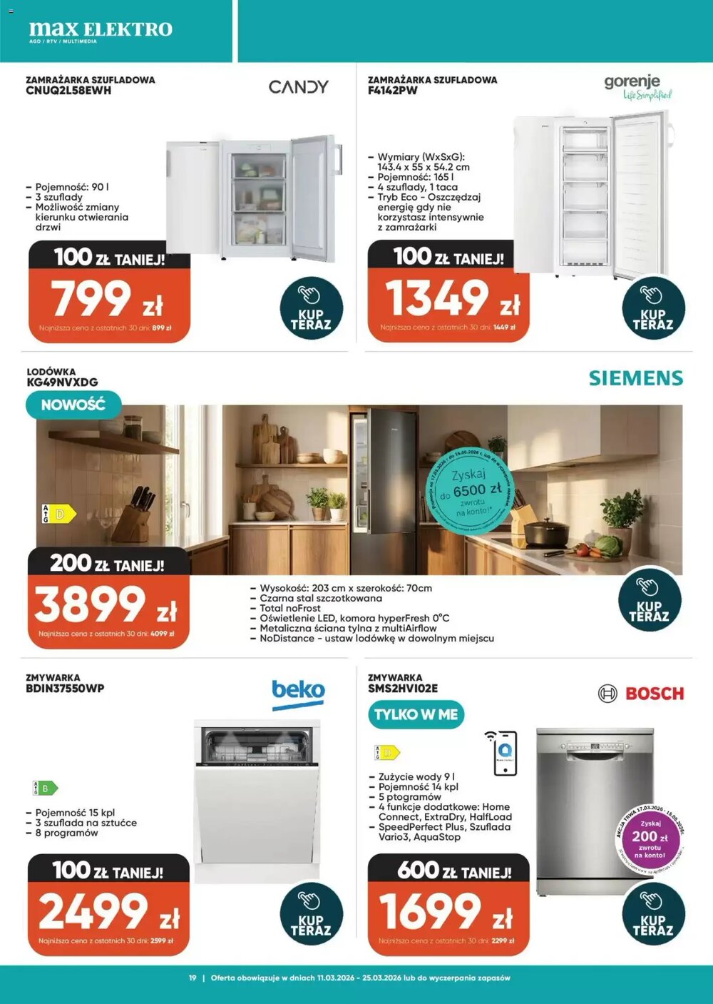 Gazetka promocyjna Max Elektro  ważna od 11.03.2026 - Strona 19.