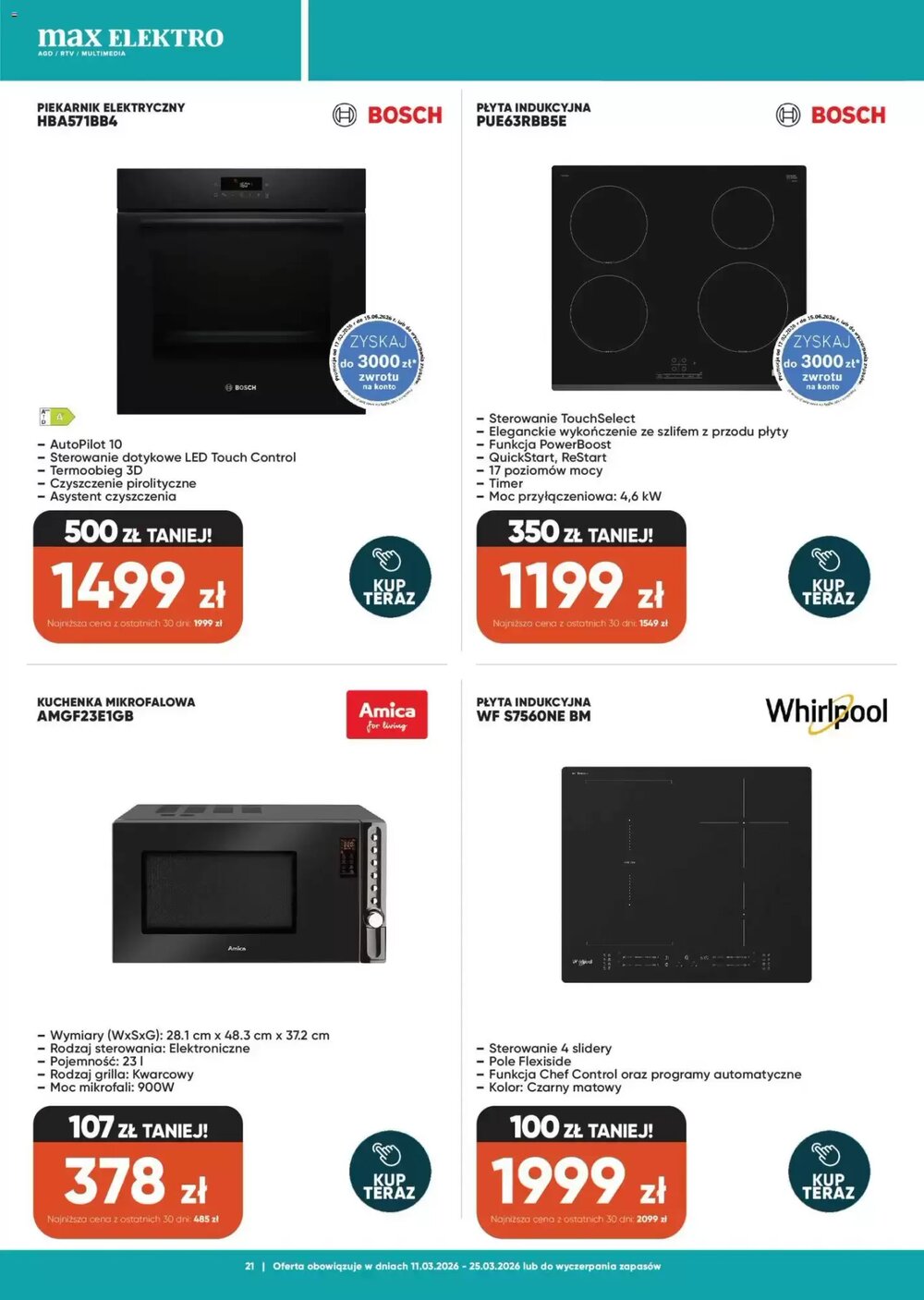 Gazetka promocyjna Max Elektro  ważna od 11.03.2026 - Strona 21.