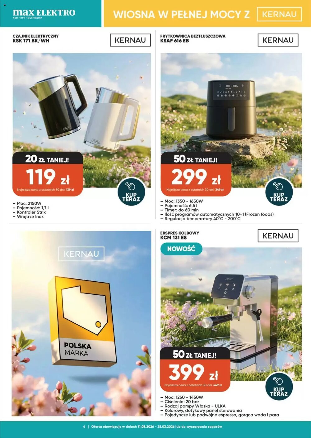Gazetka promocyjna Max Elektro  ważna od 11.03.2026 - Strona 4.