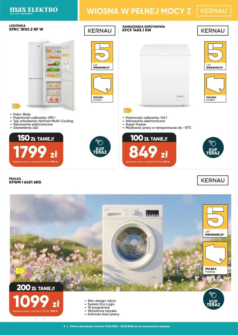 Gazetka promocyjna Max Elektro  ważna od 11.03.2026 - Strona 5.