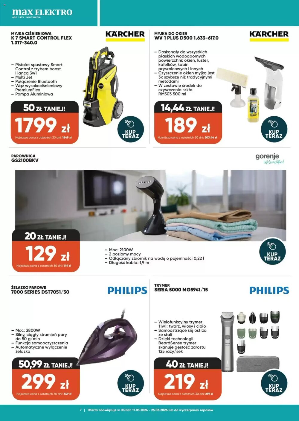 Gazetka promocyjna Max Elektro  ważna od 11.03.2026 - Strona 7.