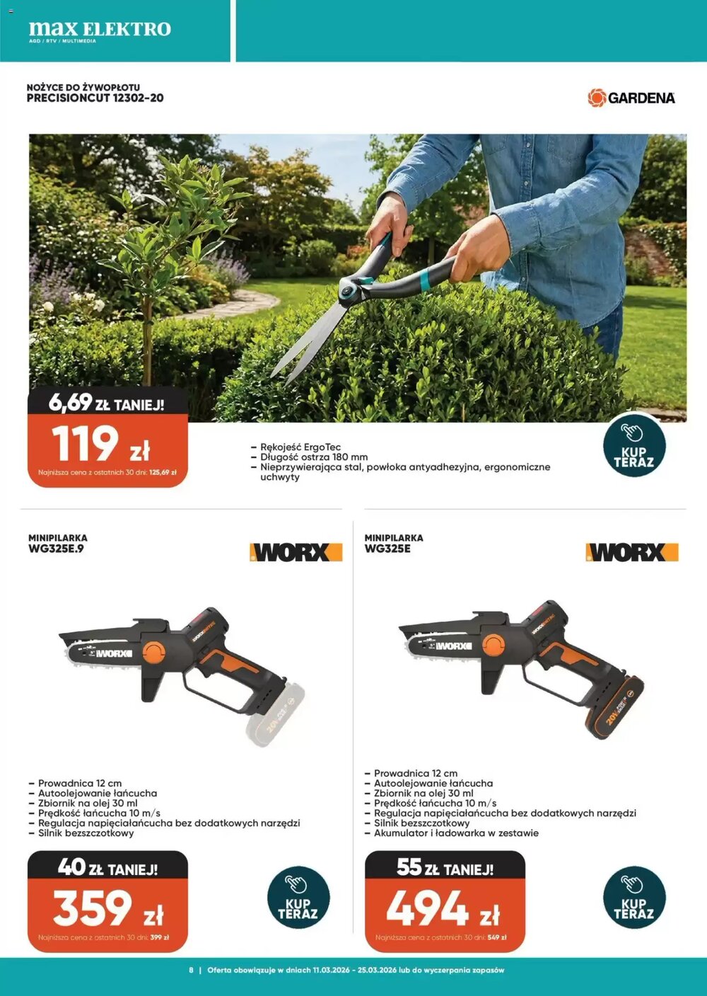 Gazetka promocyjna Max Elektro  ważna od 11.03.2026 - Strona 8.