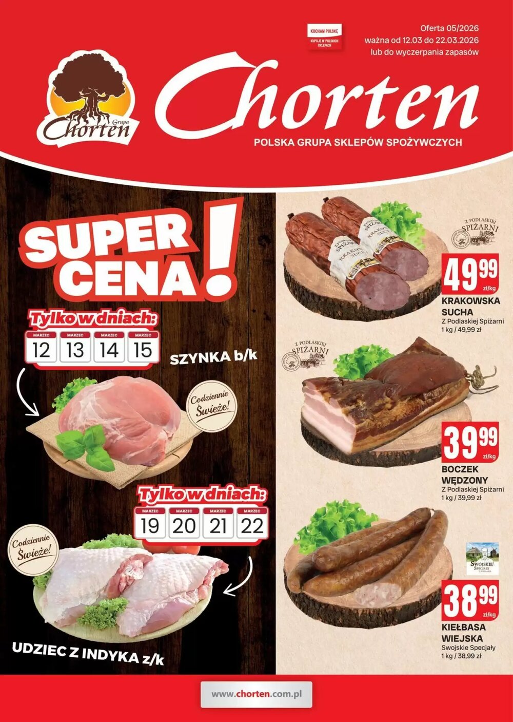 Gazetka promocyjna Chorten  ważna od 12.03.2026 - Strona 1.