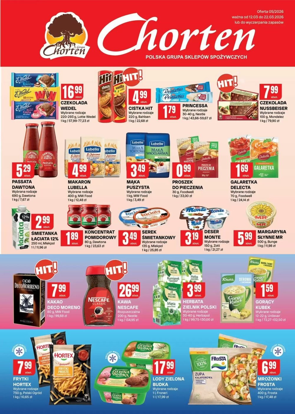 Gazetka promocyjna Chorten  ważna od 12.03.2026 - Strona 1.