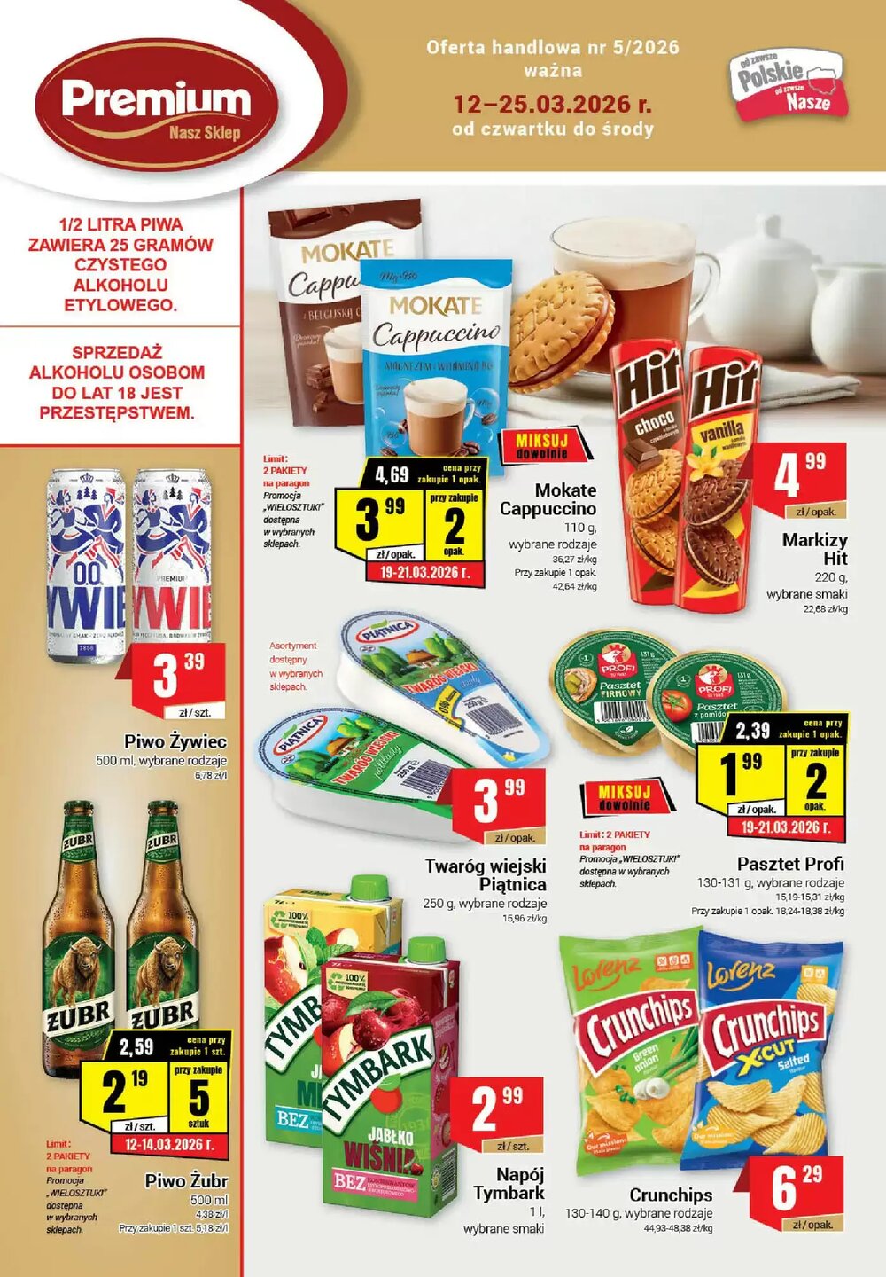 Gazetka promocyjna Premium Nasz Sklep  ważna od 12.03.2026 - Strona 1.
