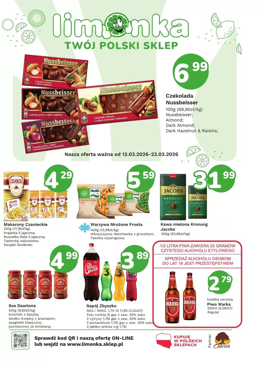 Gazetka promocyjna Limonka  ważna od 12.03.2026 - Strona 1.