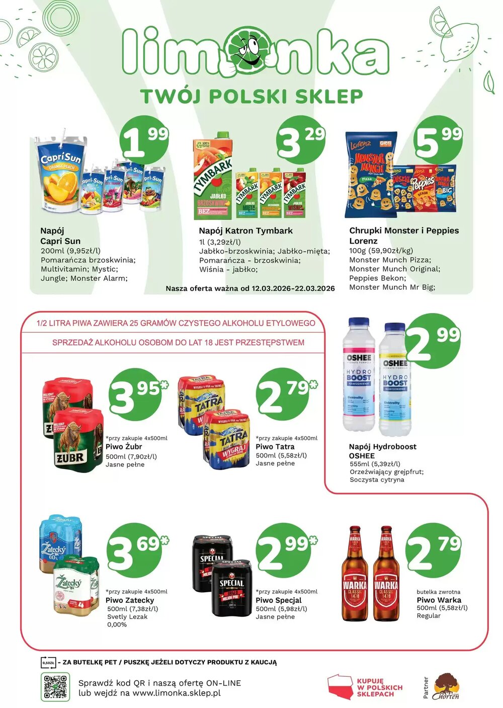 Gazetka promocyjna Limonka  ważna od 12.03.2026 - Strona 1.