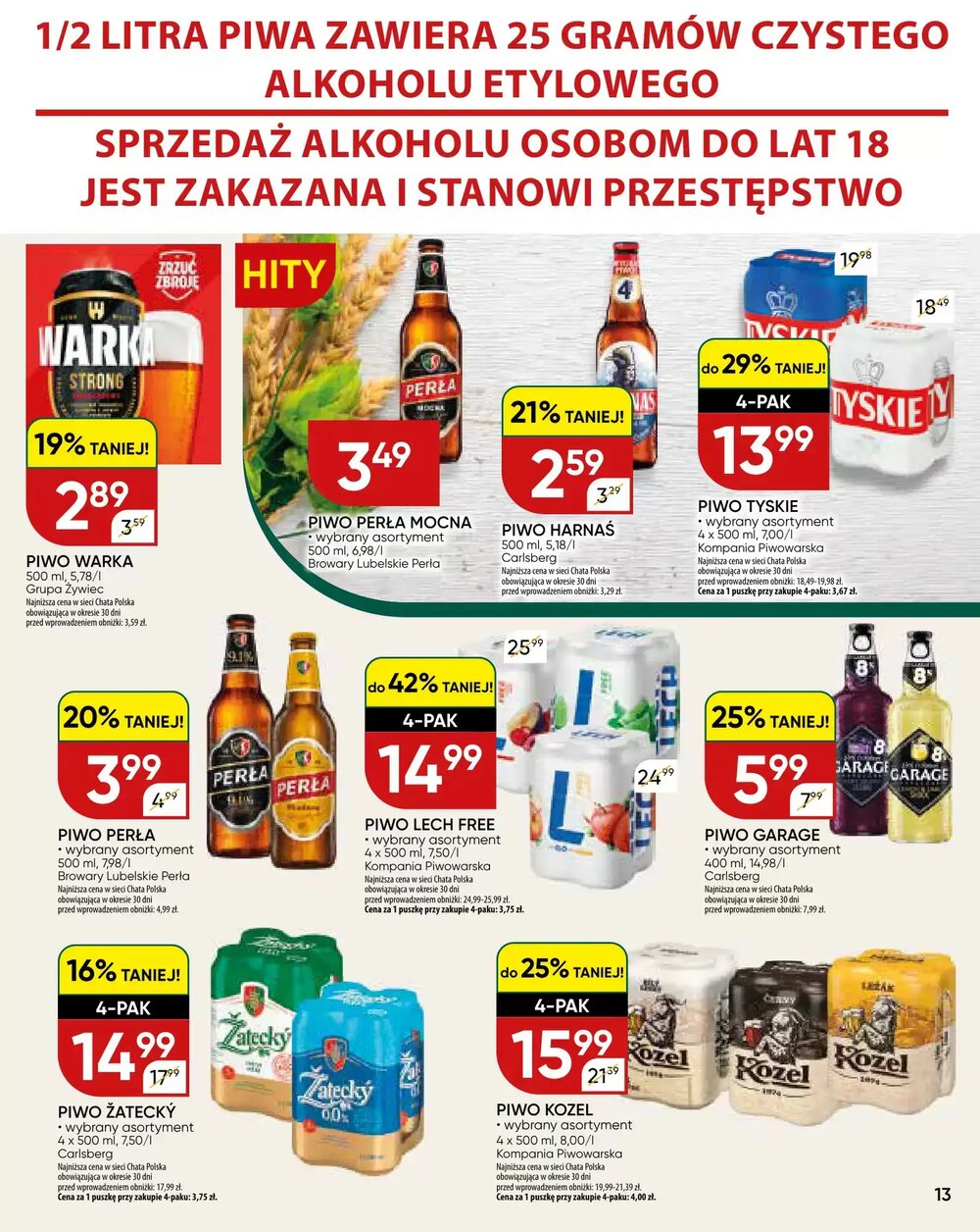 Gazetka promocyjna Chata Polska  ważna od 12.03.2026 - Strona 13.