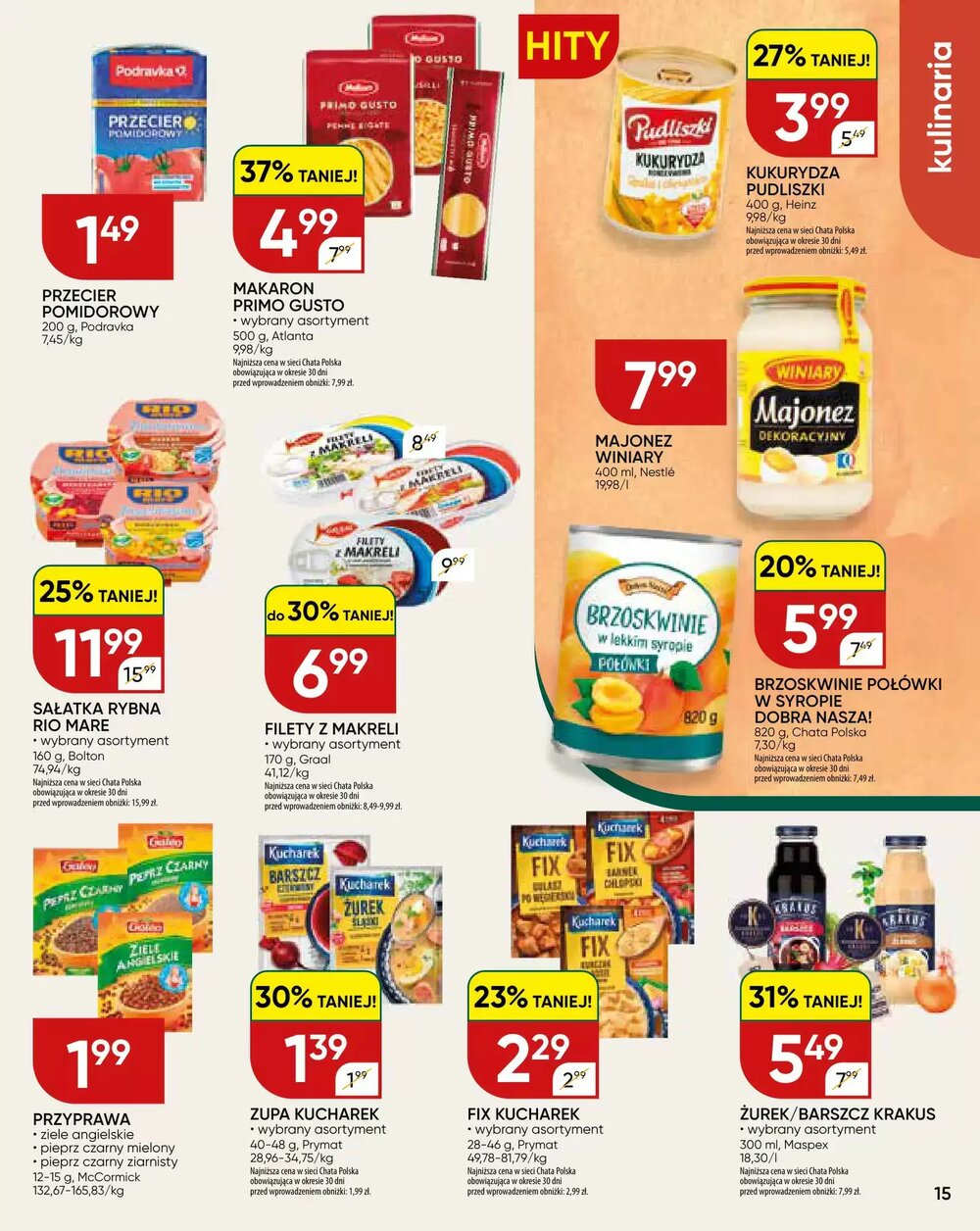 Gazetka promocyjna Chata Polska  ważna od 12.03.2026 - Strona 15.