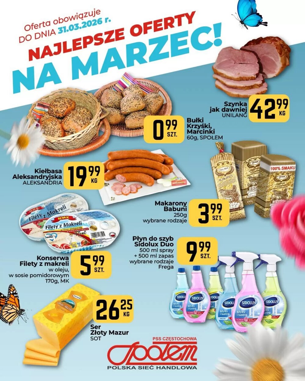 Gazetka promocyjna Społem  ważna od 12.03.2026 - Strona 1.