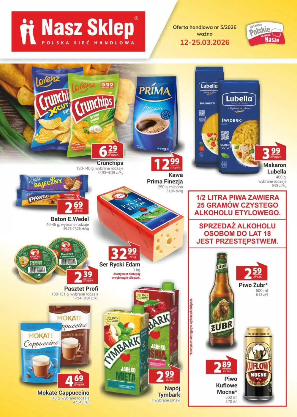 Gazetka promocyjna Nasz Sklep  ważna od 12.03.2026 - Strona 1.