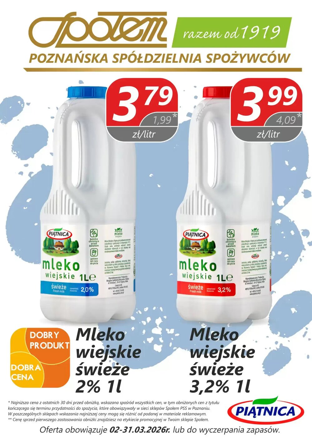 Gazetka promocyjna Społem  ważna od 12.03.2026 - Strona 1.