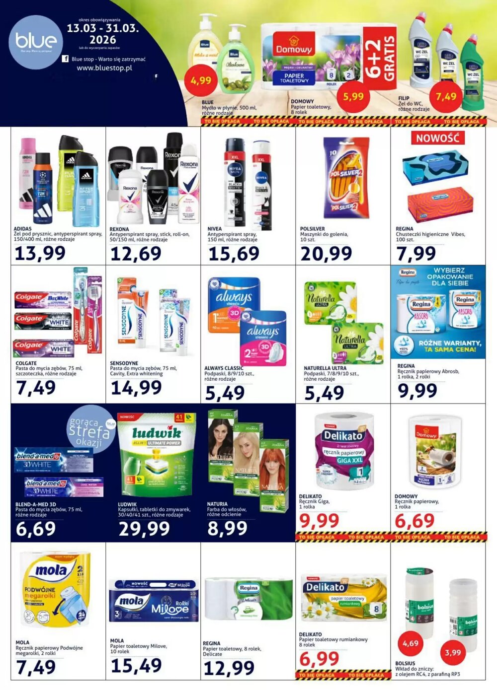 Gazetka promocyjna Blue Stop  ważna od 13.03.2026 - Strona 1.
