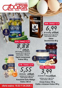 Gazetka promocyjna Społem  ważna od 16.03.2026