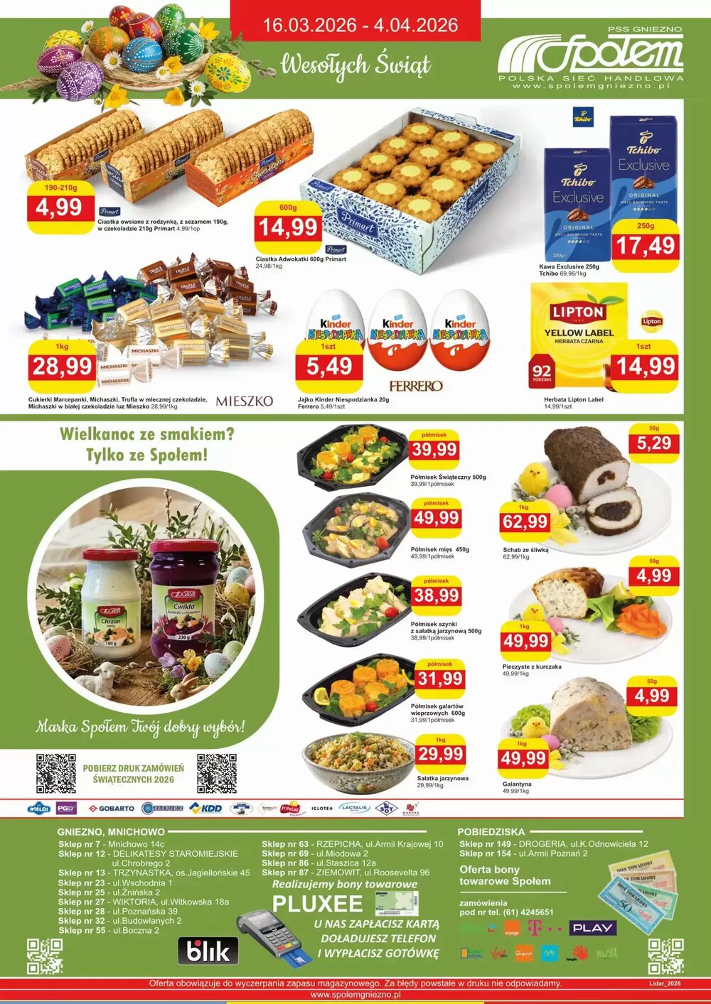 Gazetka promocyjna Społem  ważna od 16.03.2026 - Strona 4.