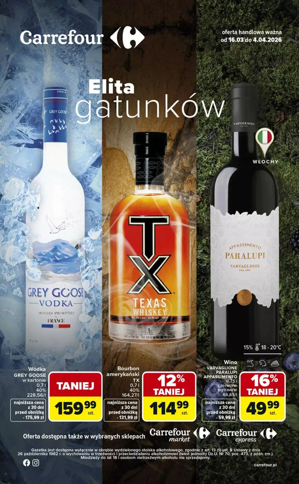 Gazetka promocyjna Carrefour  ważna od 16.03.2026 - Strona 1.