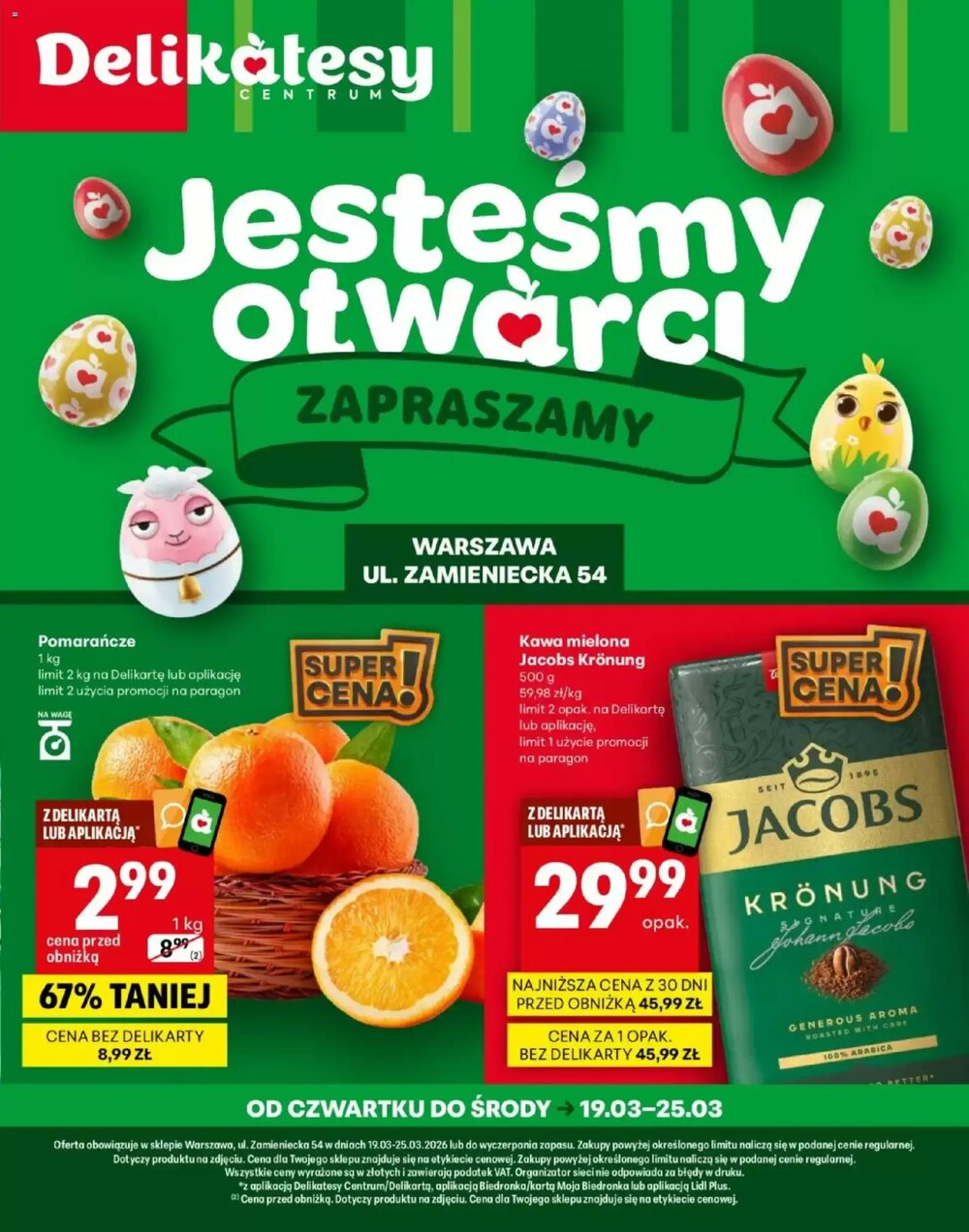 Gazetka promocyjna Delikatesy Centrum  ważna od 19.03.2026 - Strona 1.