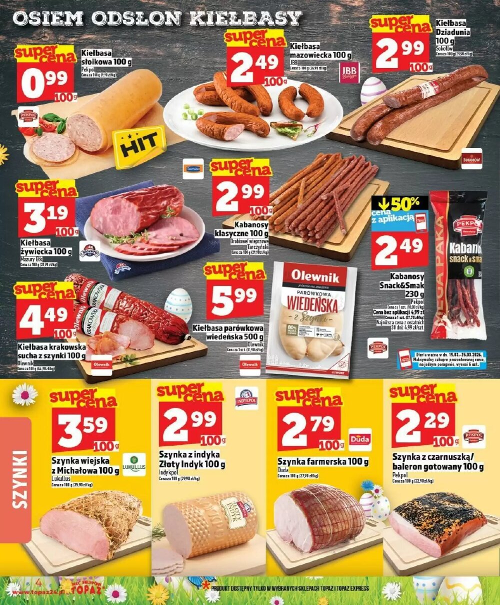 Gazetka promocyjna Topaz  ważna od 19.03.2026 - Strona 4.