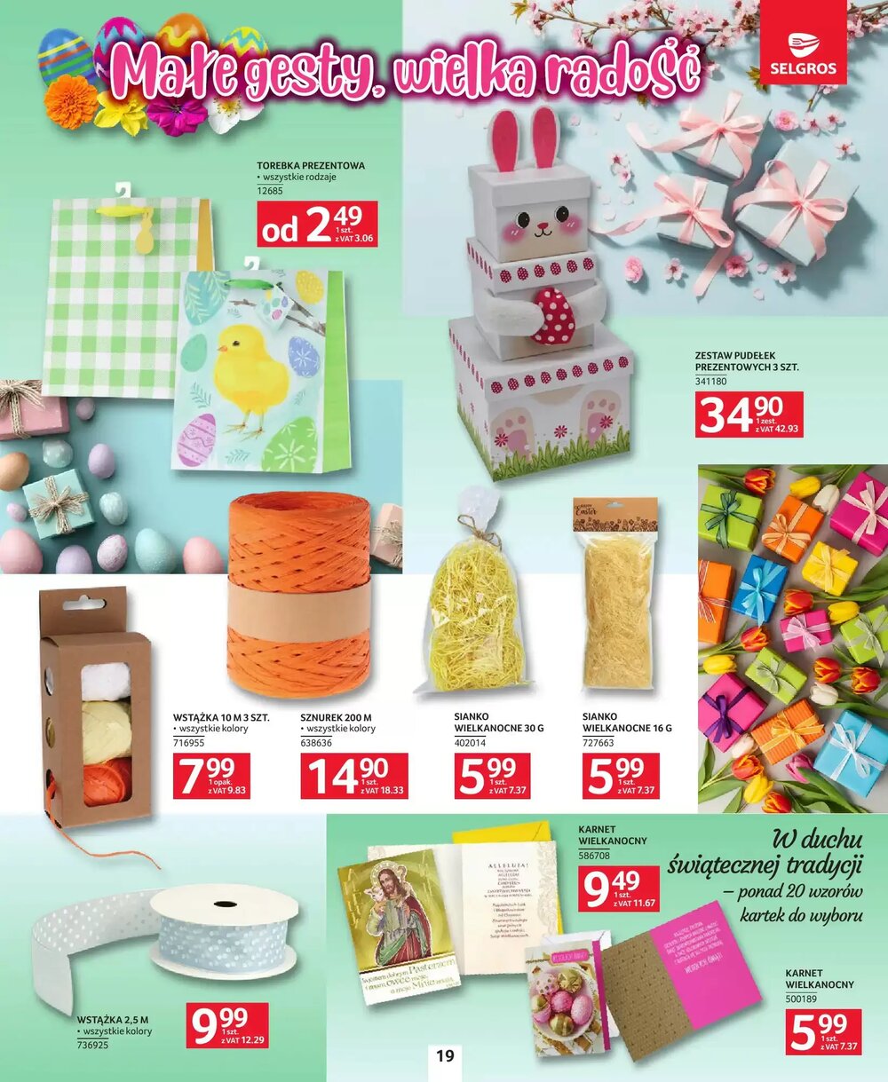 Gazetka promocyjna Selgros  ważna od 19.03.2026 - Strona 19.