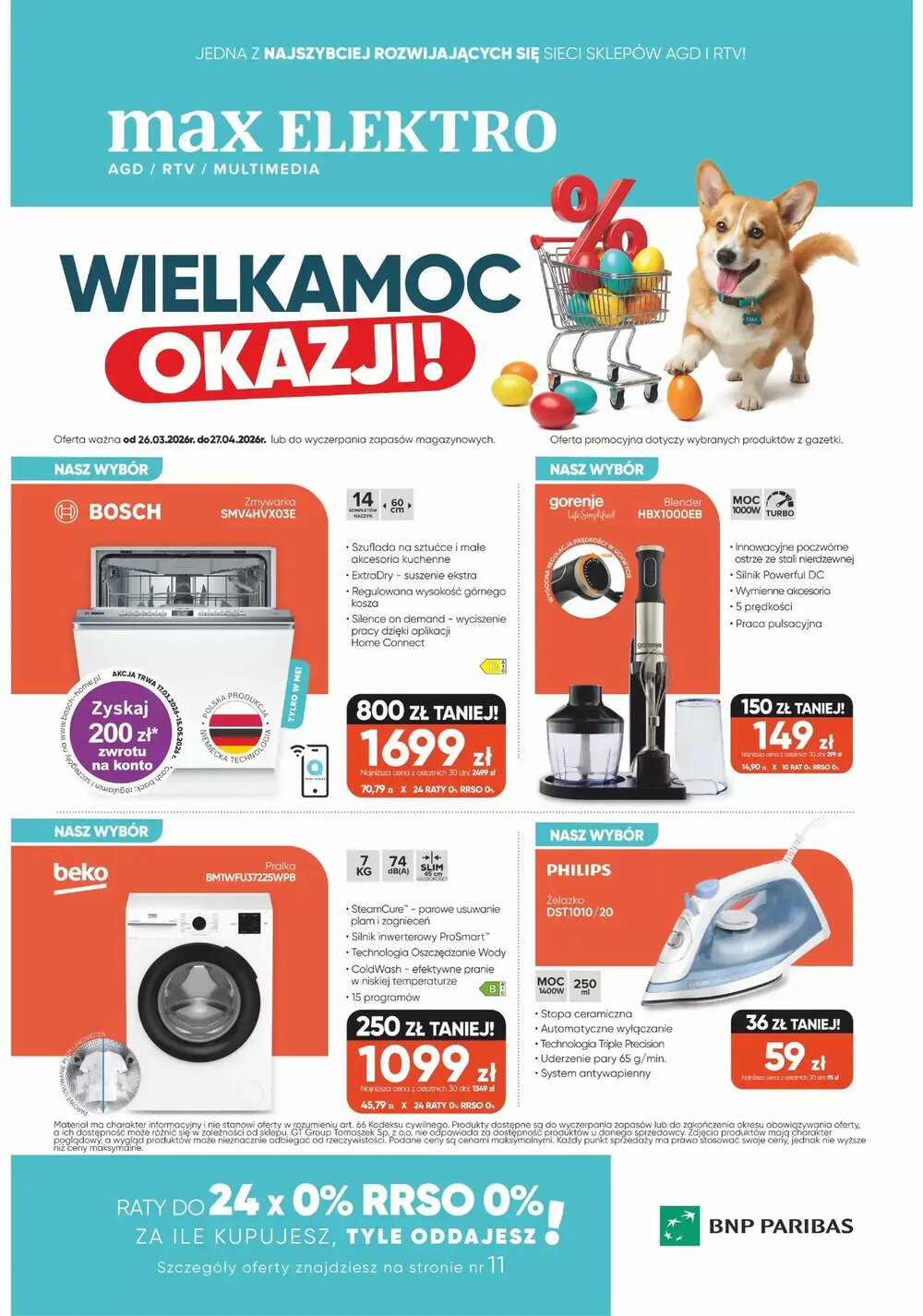 Gazetka promocyjna Max Elektro  ważna od 26.03.2026 - Strona 1.