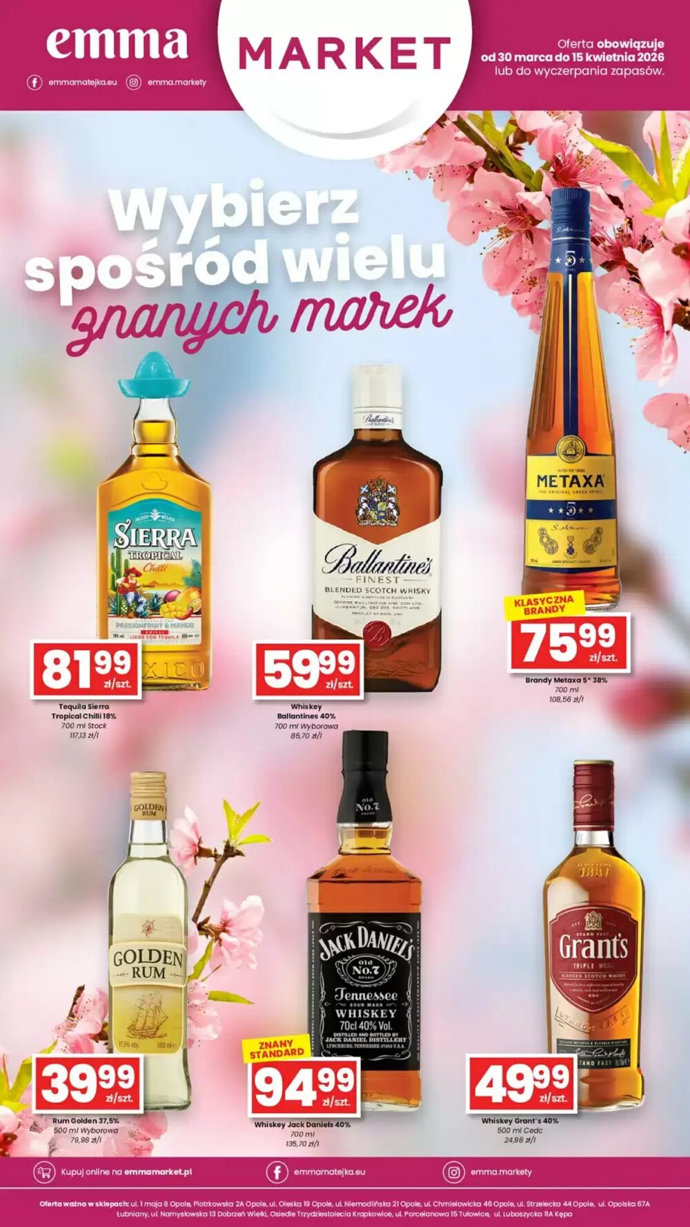 Gazetka promocyjna EMMA market  ważna od 30.03.2026 - Strona 1.