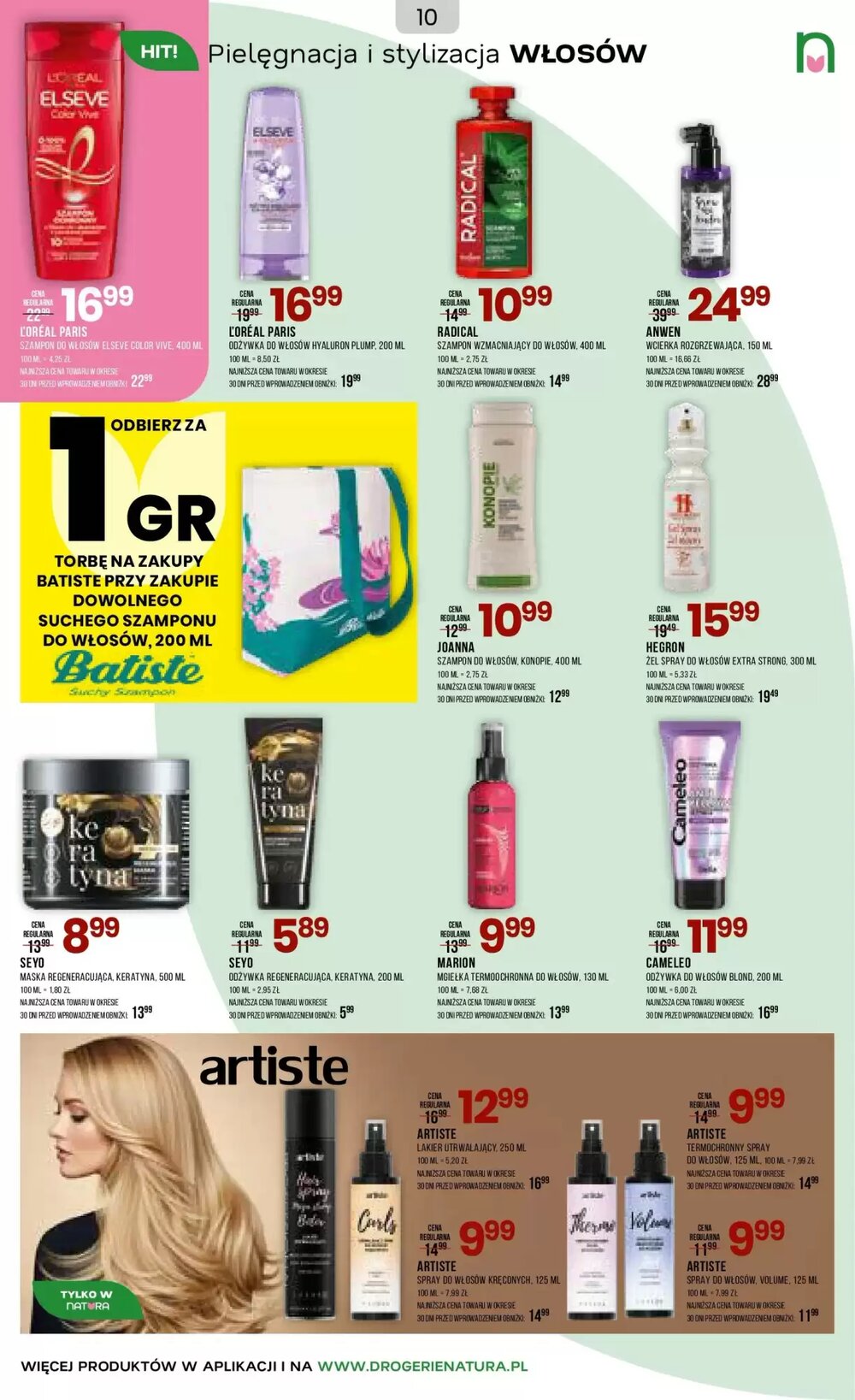 Gazetka promocyjna Drogerie Natura  ważna od 31.03.2026 - Strona 10.