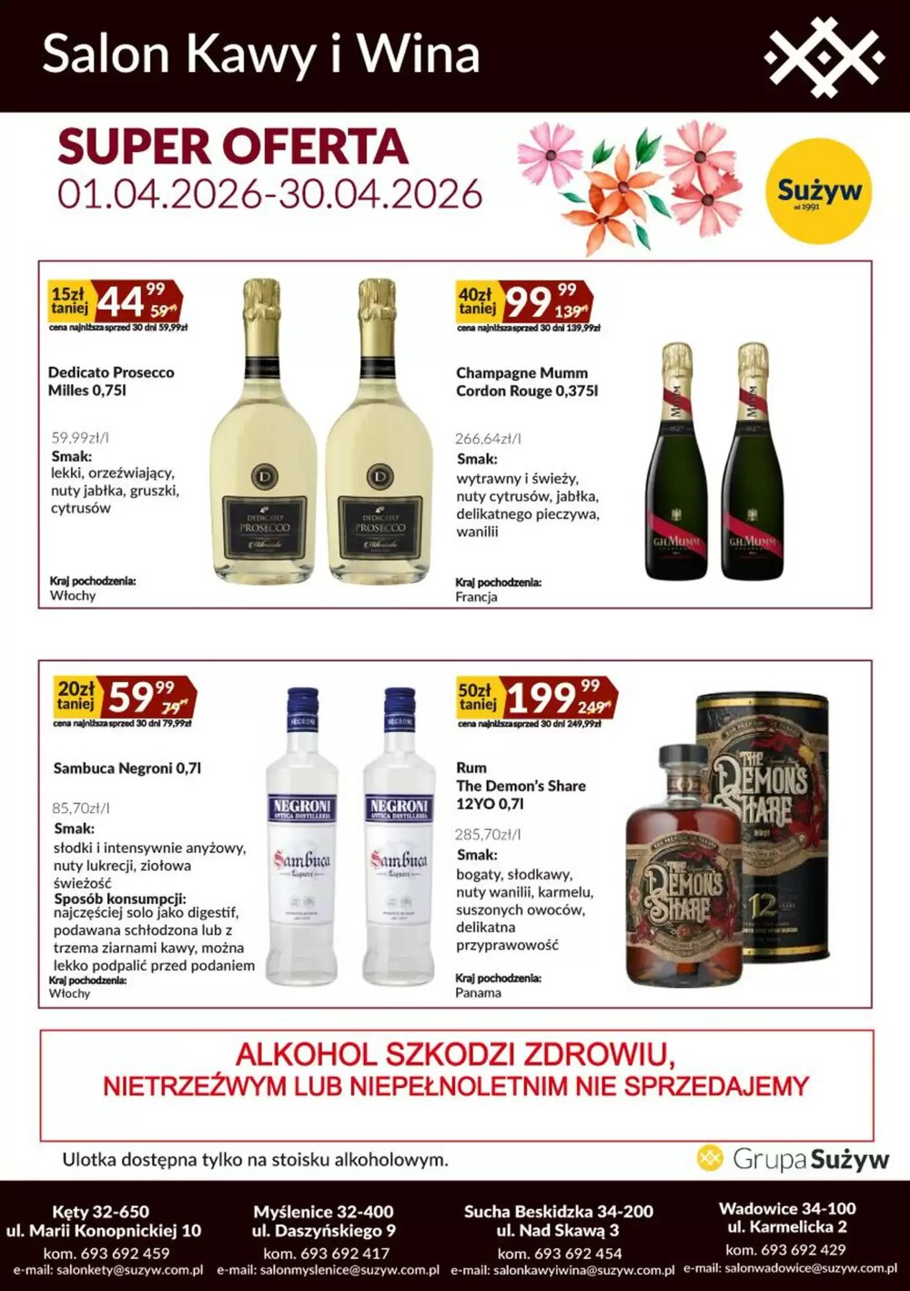 Gazetka promocyjna Sużyw  ważna od 01.04.2026 - Strona 4.