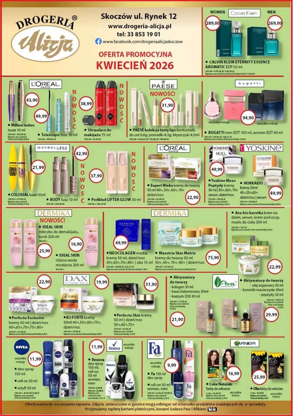 Gazetka promocyjna Drogeria alicja  ważna od 01.04.2026 - Strona 1.