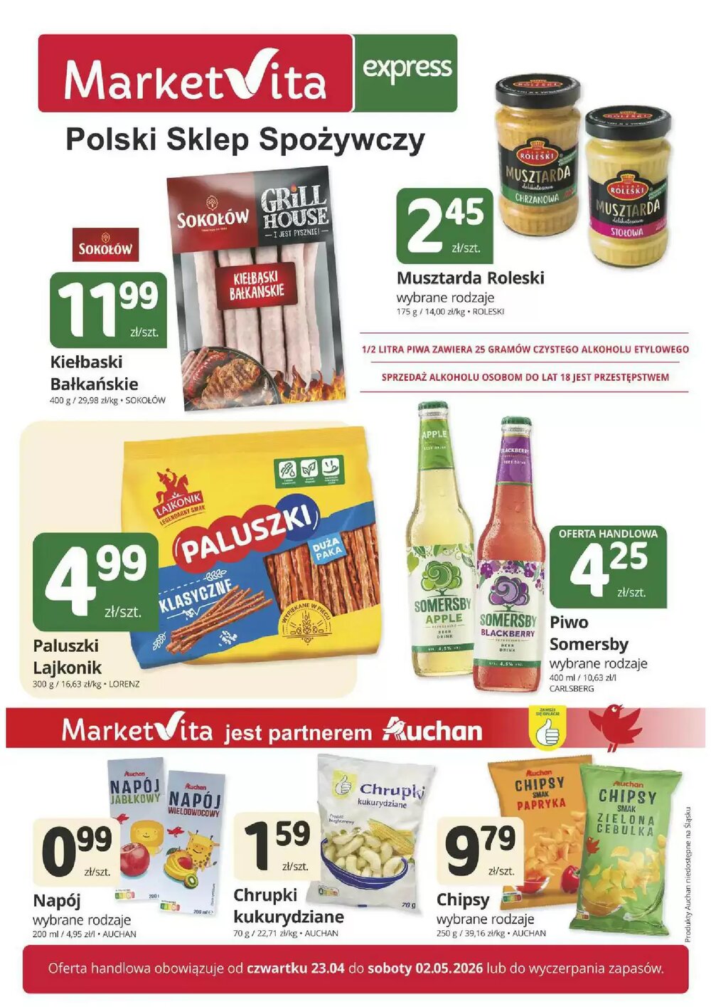 Gazetka promocyjna Marketvita  ważna od 23.04.2026 - Strona 1.