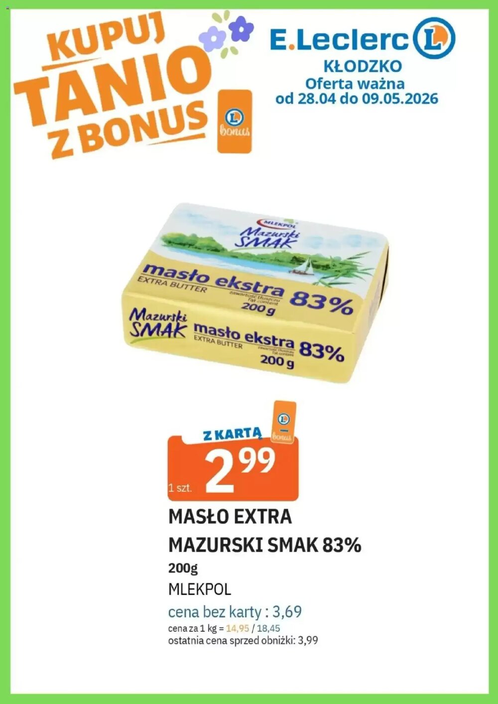 Gazetka promocyjna E.Leclerc  ważna od 28.04.2026 - Strona 1.