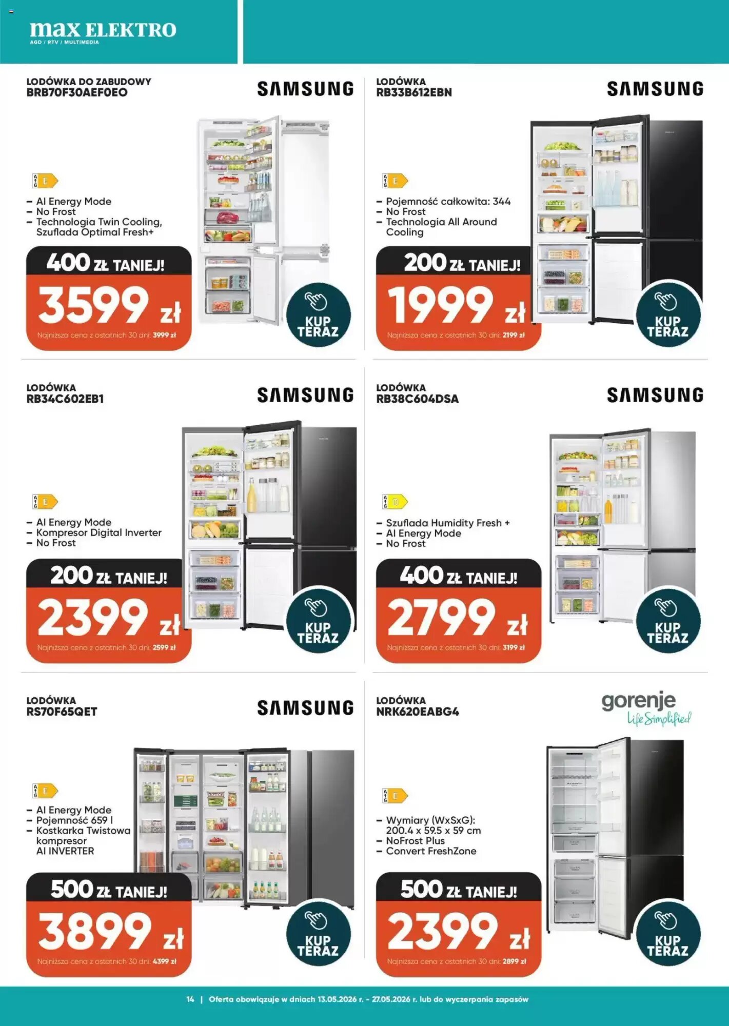 Gazetka promocyjna Max Elektro  ważna od 13.05.2026 - Strona 14.