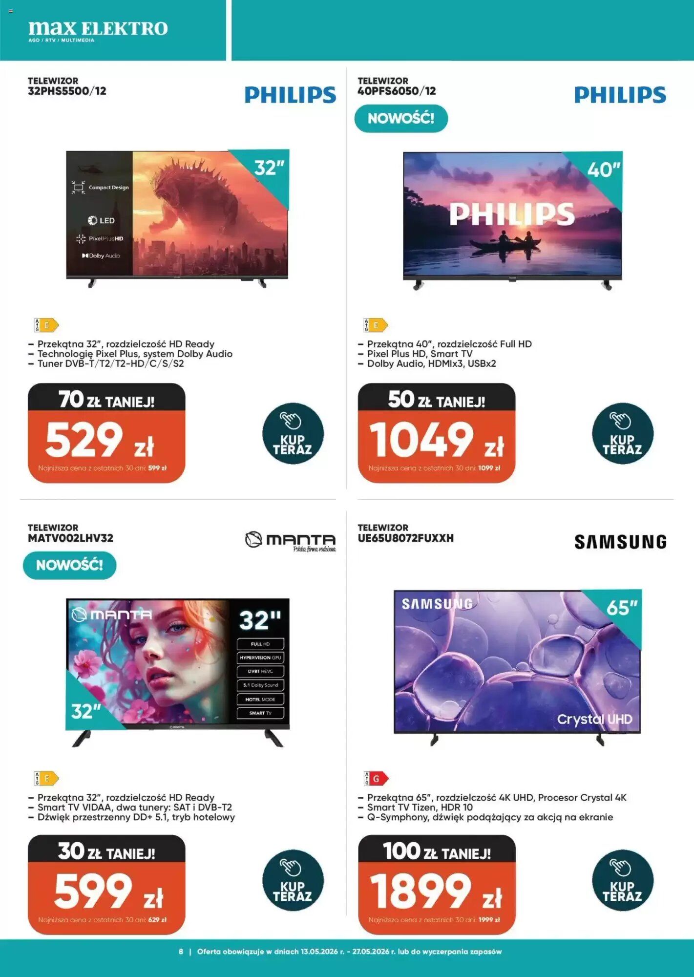 Gazetka promocyjna Max Elektro  ważna od 13.05.2026 - Strona 8.