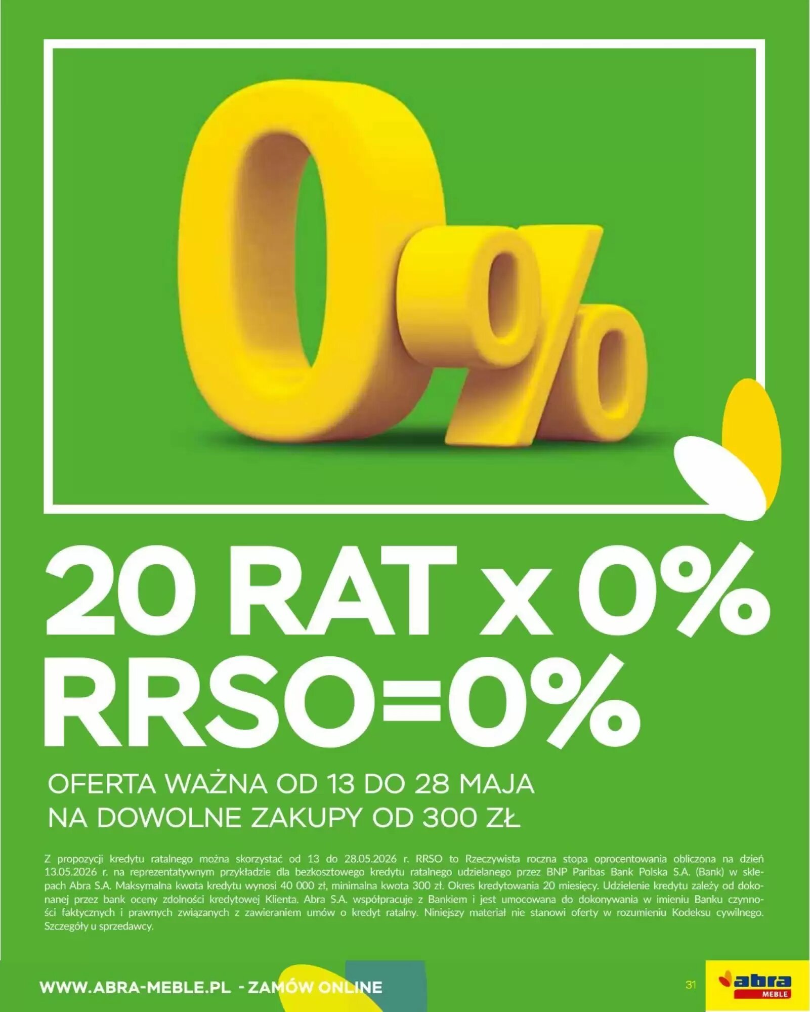 Gazetka promocyjna Abra  ważna od 13.05.2026 - Strona 31.