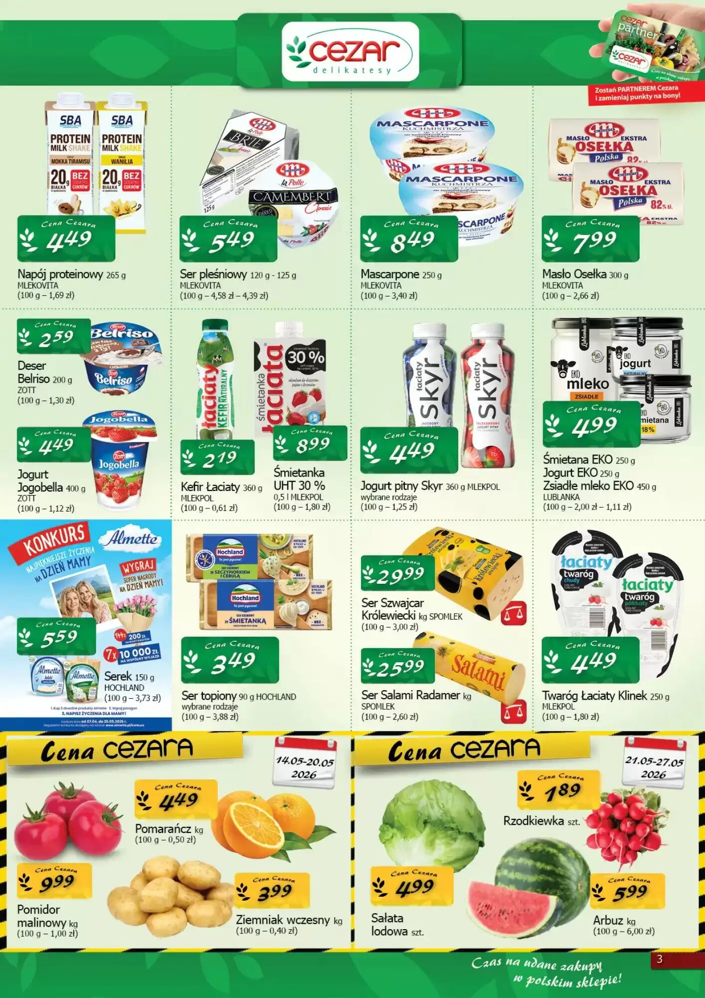 Gazetka promocyjna Cezar Delikatesy  ważna od 14.05.2026 - Strona 3.